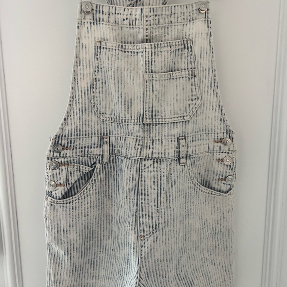 We the Free Ziggy Railroad Stripe Overalls Size S 100% cotton - Picture 5 of 10